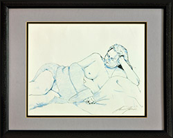 Reclining Nude by Linnea Hoover
